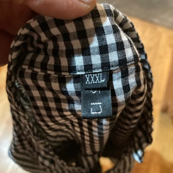 Black and white checkered blouse XXXL - Picture 5 of 5